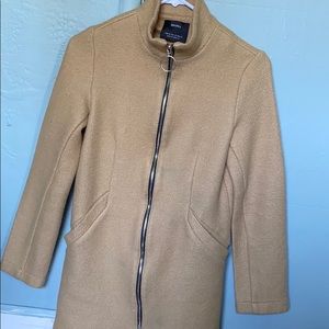 Zip up tan jacket